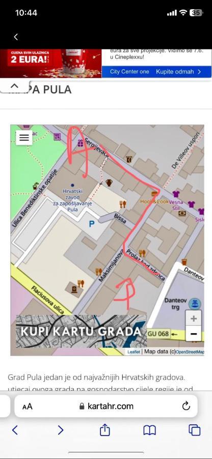 Augusta Apartment Pula Ngoại thất bức ảnh